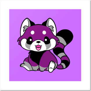 Asexual Pride Red Panda Posters and Art